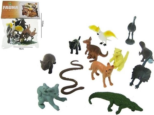 Sada figúrok divokých zvierat Austrálie 6–8 cm