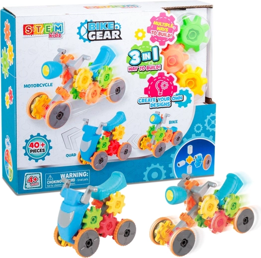 STEM stavebnica motorka a štvorkolka 3v1 HAP-P-KID