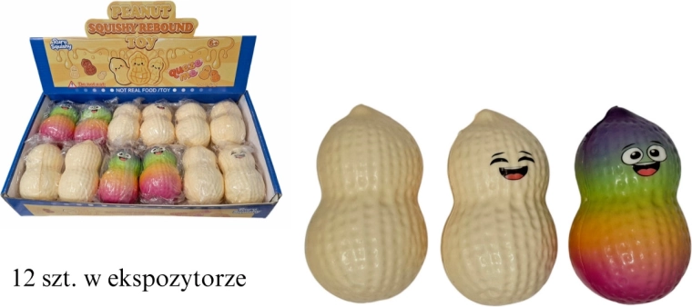 Stláčacia antistresová hračka Gniotek Fistaszek (squishy)