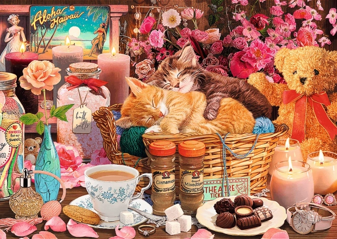 Trefl puzzle premium plus tea time všetko krásne 1000 dielikov