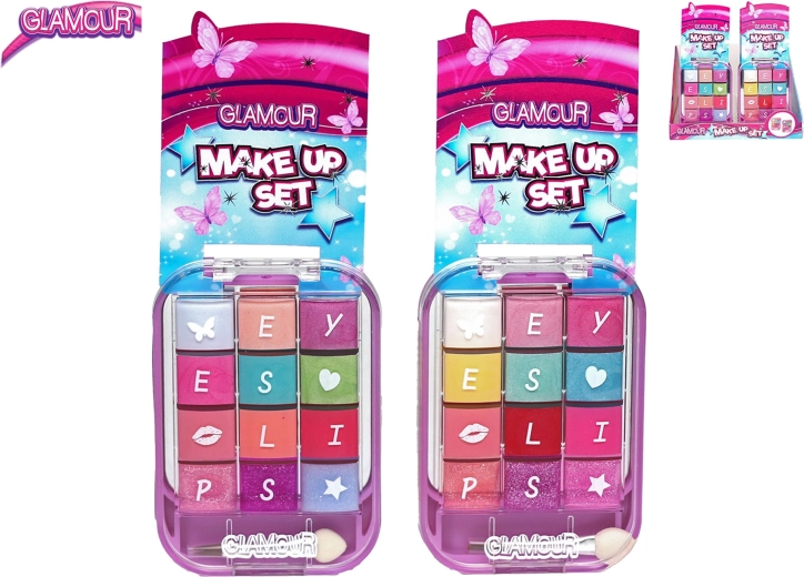 Detská make-up paletka so zrkadielkom Glamour