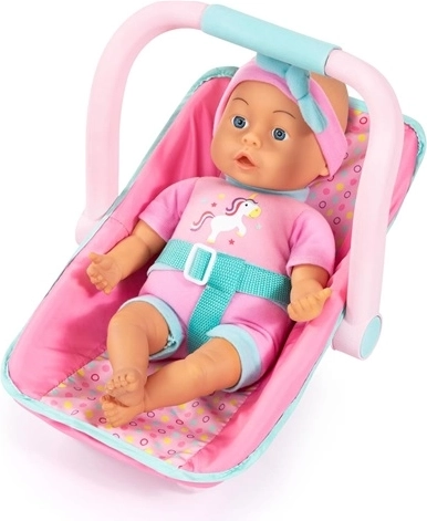 Bayer bábika 33 cm s autosedačkou