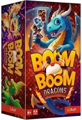 Trefl Boom Boom Draky – postrehová kartová hra s bzučiakom