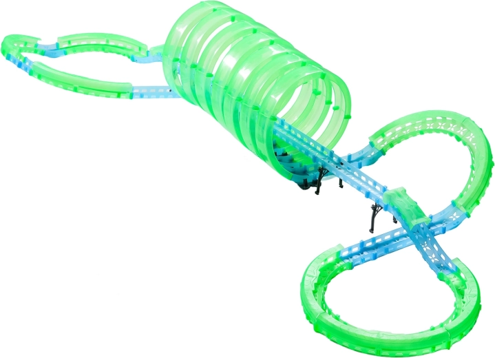 Žiariaca pretekárska dráha do tmy, 85 dielov