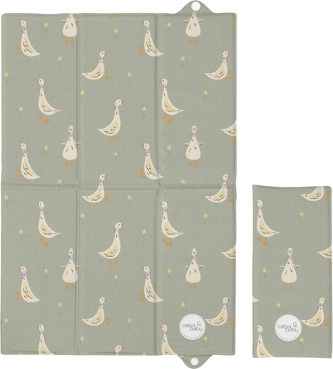 Ceba Baby cestovná prebaľovacia podložka basic little ducks 60 × 40 cm