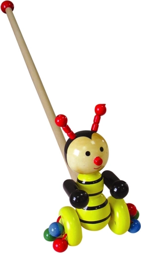 Drevená včielka na tyči BABU