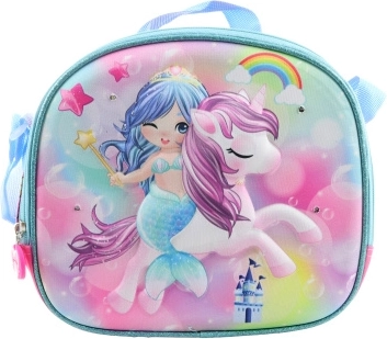 Taška cez rameno s jednorožcom a morskou pannou so svietiacim efektom