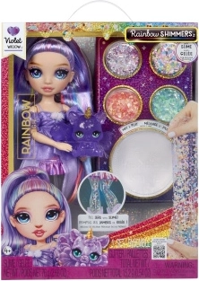 Rainbow High Shimmers Slime bábika Violet