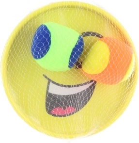 Plastový catchball s úsmevom – sada pre deti