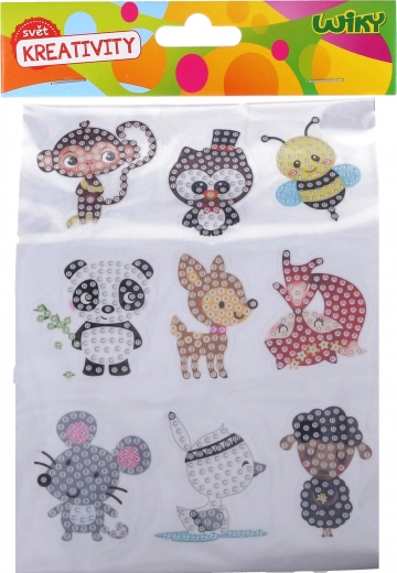 Kreatívna sada nálepky diamantové zvieratká