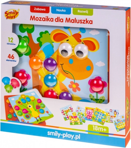 Detská mozaika s kolíčkami pre najmenších