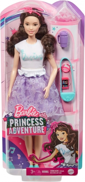 Mattel Barbie Princess Adventure bábika princezná s doplnkami – 1 kus