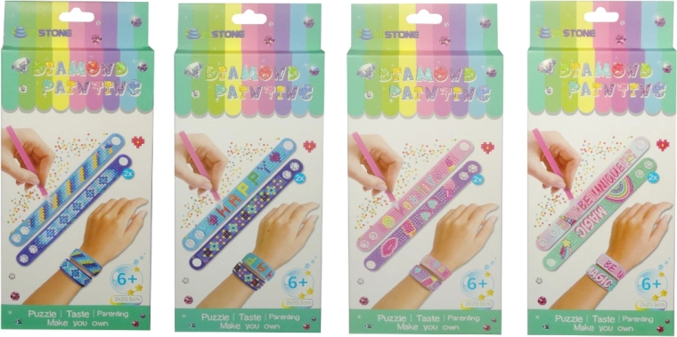 Kreatívna sada na výrobu náramkov s farebnými diamantmi