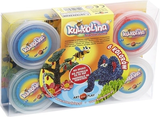 Farebná modelovacia hmota Kulkolina, 6 farieb