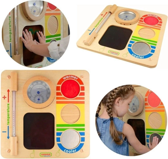 Masterkidz vzdelávací nástenný panel na spoznávanie teploty