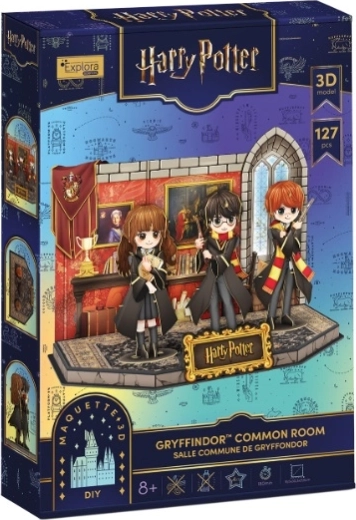 Cubic Fun Harry Potter spoločenská miestnosť Chrabromilu 3D puzzle