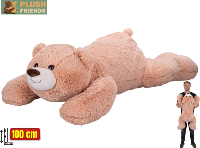 Plyšový medveď Plush Friends 100 cm ležiaci