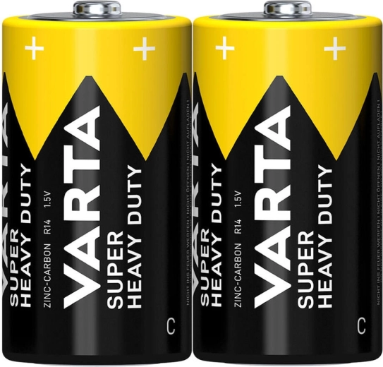 Batérie C R14 VARTA SuperLife zinko-uhlíková (2 ks)