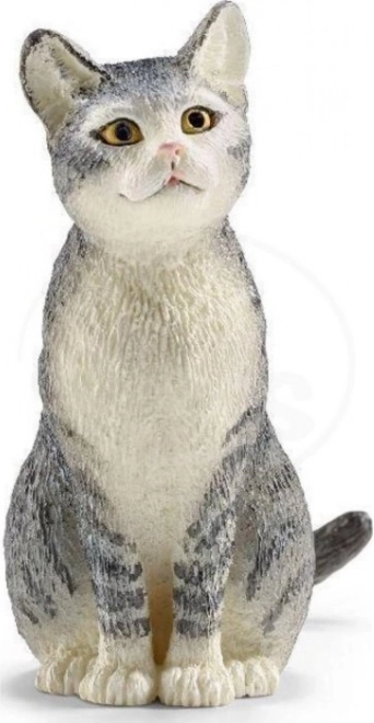 Schleich sediaca mačka - 1 kus