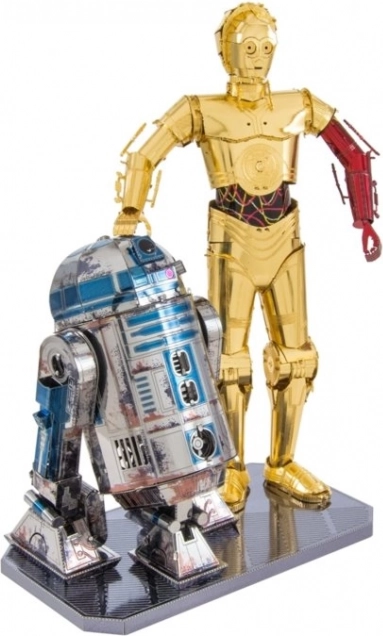 3D Kovový Model METAL EARTH Star Wars: R2D2 a C-3PO deluxe