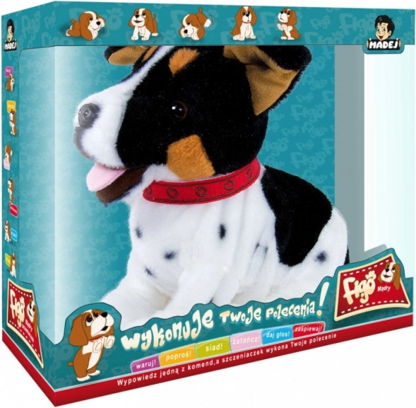 Interaktívny plyšový pes Jack Russell teriér Figo na hlasové povely