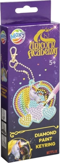 Diamantové maľovanie – prívesok Jednorožčia akadémia MOXY