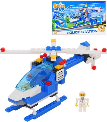 BuildMeUP stavebnica policajný vrtuľník 122 dielikov