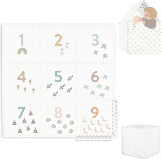 Play&Go tiloo EEVAA podložka na hranie 2v1 Numbers