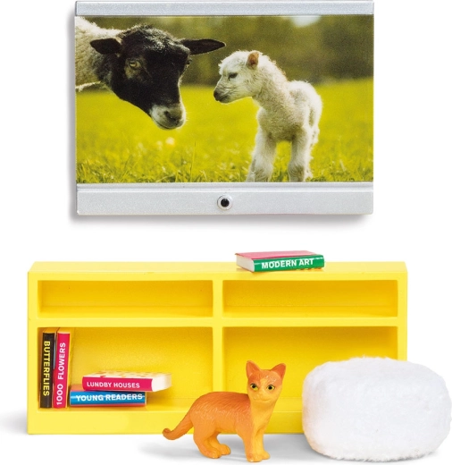 Lundby sada nábytku k televízoru do domčeka pre bábiky