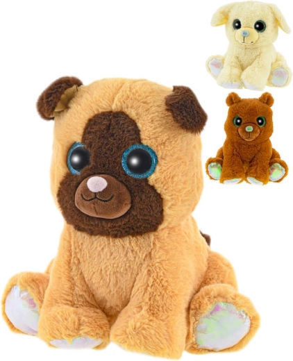 Voňavý plyšový psík pre bábätká sediaci 19–20 cm - 1 kus