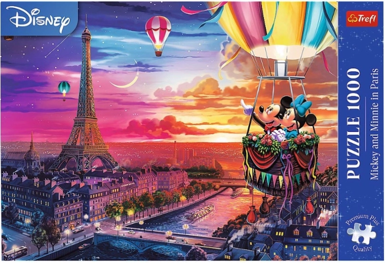 Puzzle 1000 Premium Plus – MICKEY A MINNIE V PARÍŽI