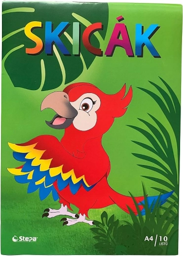 Skicák A4 10 listov 180 g/m²