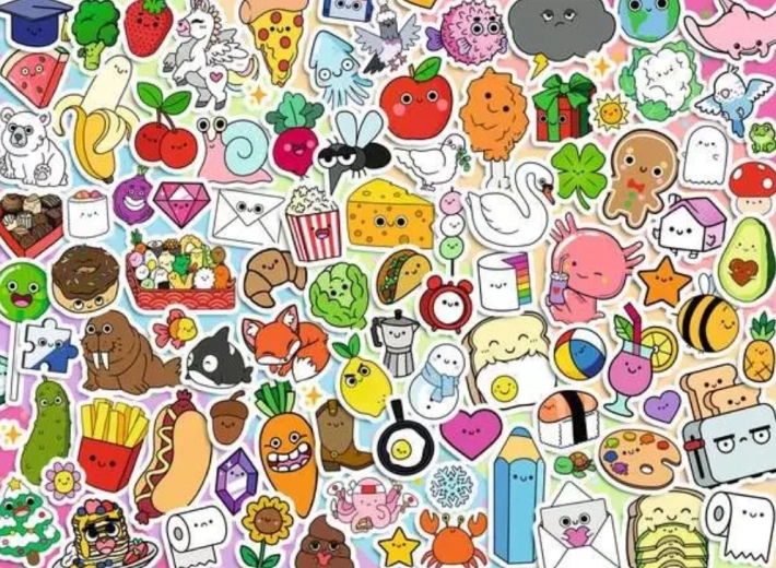 Ravensburger puzzle Koláž plná chaosu 500 dielikov