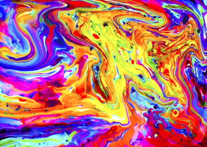 ENJOY puzzle Dúhový mramor 1000 dielikov