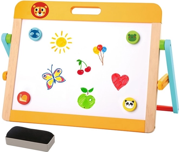 Drevená obojstranná tabuľa BABU pre deti