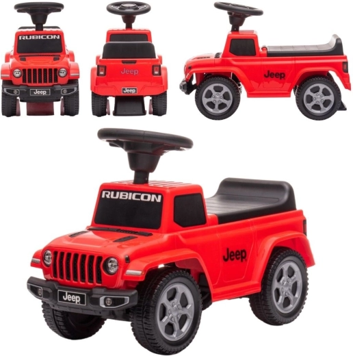 Detské odrážadlo Jeep Rubicon so zvukom, červené