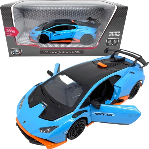 Kovový model 1:32 LAMBORGHINI HURACÁN STO modrý
