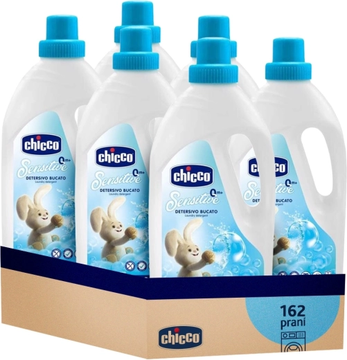 Chicco detský prací gél Sensitive 1,5 l – výhodné balenie 6×