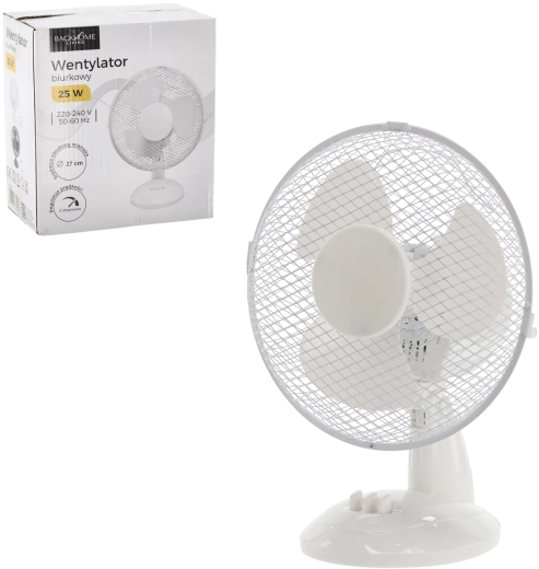 stolový ventilátor biely 25 W