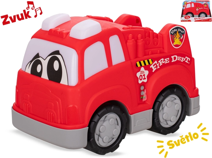 Hasičské auto so svetlom a zvukom 24,5 cm