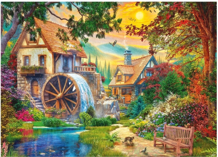 Puzzle DINO Malebný mlyn 3000 dielikov