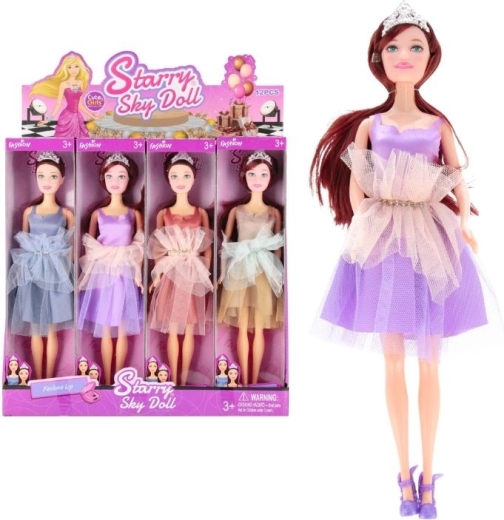 Štýlová módna bábika brunetka 29 cm (4 varianty)