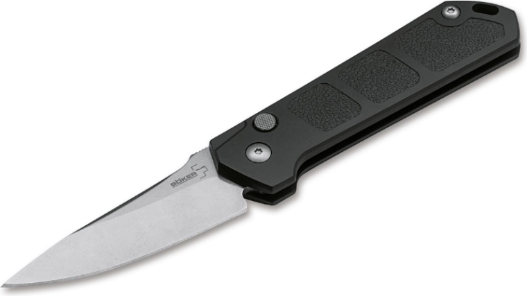 Böker Plus Kihon auto nôž stonewash 8 cm
