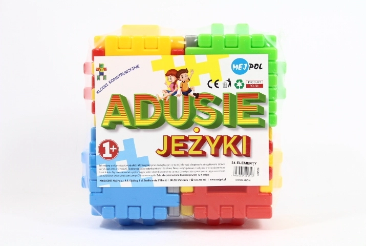 Adusie ježkovité konštrukčné kocky 24 ks