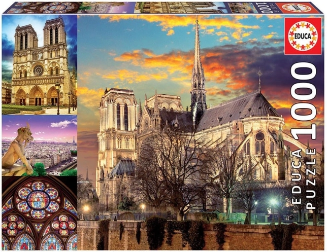 Puzzle Notre Dame koláž 1000 dielikov