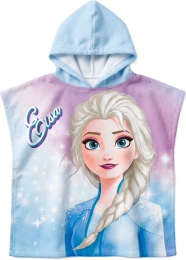 Detské rýchloschnúce pončo s kapucňou Frozen – Ľadové kráľovstvo