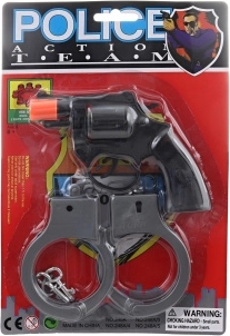 Plastová pištoľ na kapslíky s putami, 8-ranová