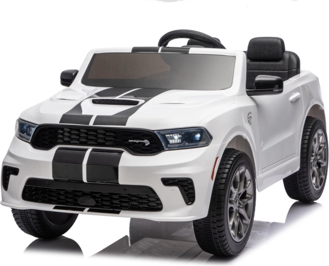 Detské elektrické auto Dodge Durango biele
