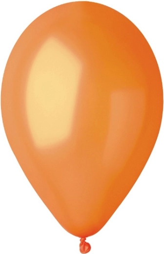 Metalické balóniky 20 cm – oranžové