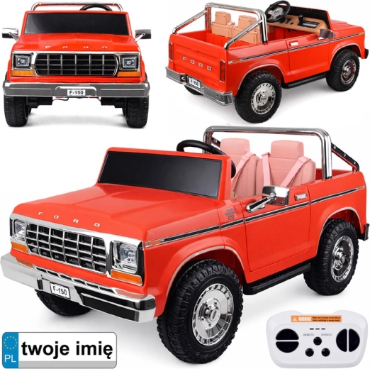 Elektrické autíčko FORD Bronco pickup pre dve deti